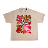 French Oak xoxo with tiger Urban Heavy Tee - NancyCooperArtShop
