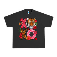 Pigment Black xoxo with tiger Urban Heavy Tee - NancyCooperArtShop