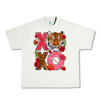 Pistachio xoxo with tiger Urban Heavy Tee - NancyCooperArtShop