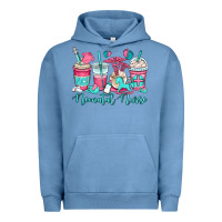 Pigment Pebble Blue nicu neonatal nurse coffee cups Urban Hoodie - OliviaCreatesArt