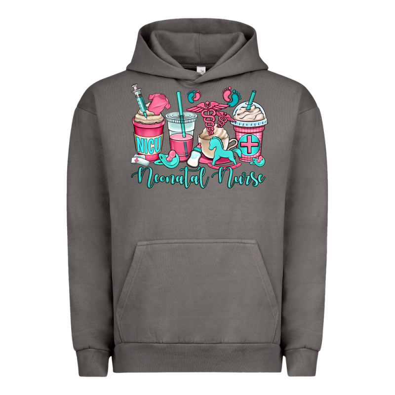 Nicu Neonatal Nurse Coffee Cups Urban Hoodie by OliviaCreatesArt | Teevron