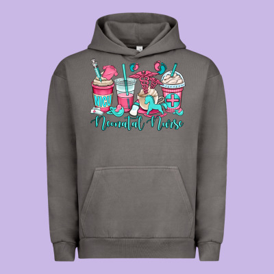 Nicu Neonatal Nurse Coffee Cups Urban Hoodie Designed By Oliviacreatesart