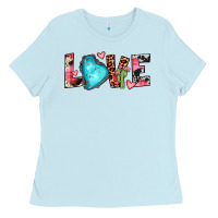 Baby Blue gemstone love Ladies Tee - JahusDesignShop