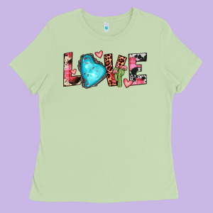 Gemstone Love Ladies Tee Designed By Jahusdesignshop