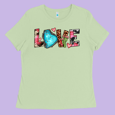 Gemstone Love Ladies Tee Designed By Jahusdesignshop