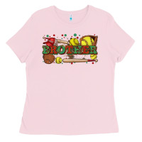 Bubblegum Pink brother softball Ladies Tee - Zillion Design Studio