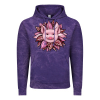 Cloud Purple sunflower leopard Vintage Hoodie - JahusDesignShop
