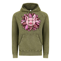 Vintage Olive sunflower leopard Vintage Hoodie - JahusDesignShop