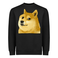 Black doge coin shiba dog Heavyweight Sweatshirt - Jasminsmagicworld