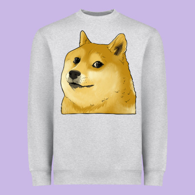 Doge Coin Shiba Dog Heavyweight Sweatshirt Designed By Jasminsmagicworld