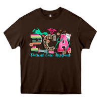 Chocolate Brown pca patient care assistant Heavy Core Tee - Zillion Design Studio