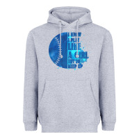 Heather Grey I Know I Play Like A Girl Try To Keep Up Softball Heavyweight Hoodie - Bettercallsaul