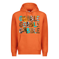 Carrot Gobble Gobble Gobble with Turkey Premium Hoodie - texasbilliewilder