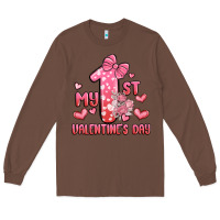 Chestnut my first valentines day Long Sleeve Tee - MaliasSmallBusiness