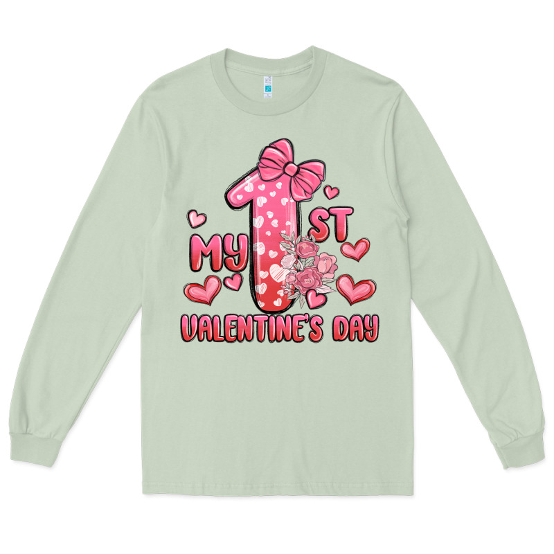 My First Valentines Day Long Sleeve Tee by MaliasSmallBusiness | Teevron
