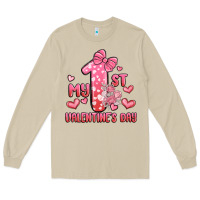 Mushroom my first valentines day Long Sleeve Tee - MaliasSmallBusiness