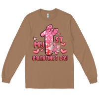 Toasted Coconut my first valentines day Long Sleeve Tee - MaliasSmallBusiness