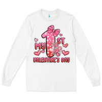White my first valentines day Long Sleeve Tee - MaliasSmallBusiness