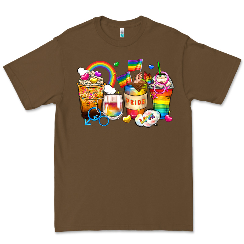 Pride Coffee Cups Premium Tee by Zillion Design Studio | Teevron