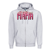 Heather Grey Western Mama Zipper Hoodie - BundleAndBundleShop