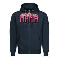 Navy Western Mama Zipper Hoodie - BundleAndBundleShop