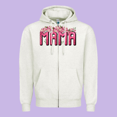 Western Mama Zipper Hoodie Designed By Bundleandbundleshop