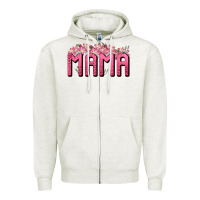 Oatmeal Heather Western Mama Zipper Hoodie - BundleAndBundleShop