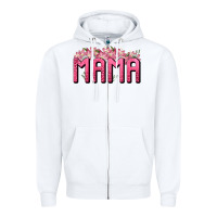 White Western Mama Zipper Hoodie - BundleAndBundleShop