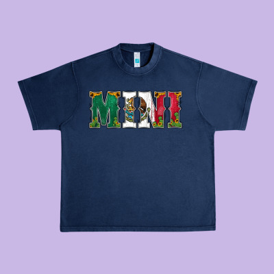 Mexican Flag Mini Urban Heavy Tee Designed By Jasminsmagicworld