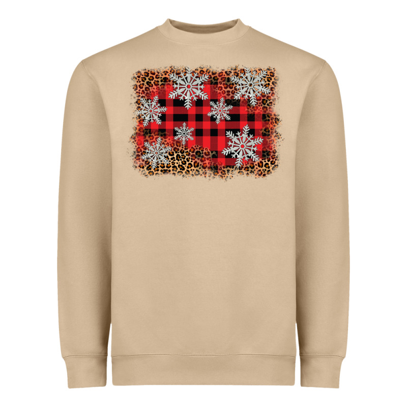 Snowflake Background Heavyweight Sweatshirt by BarkalooDesign | Teevron