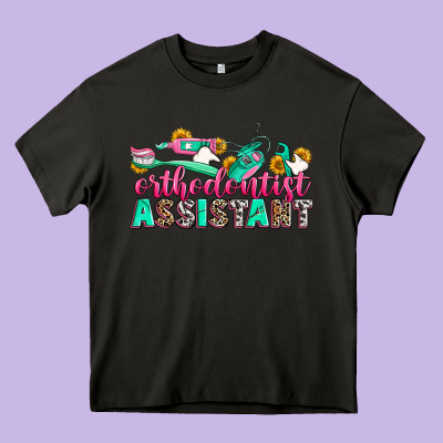 Orthodontist Assistant Heavy Core Tee Designed By Zillion Design Studio