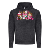 Vintage Black pink Christmas winter snowman coffee Vintage Hoodie - Jasminsmagicworld