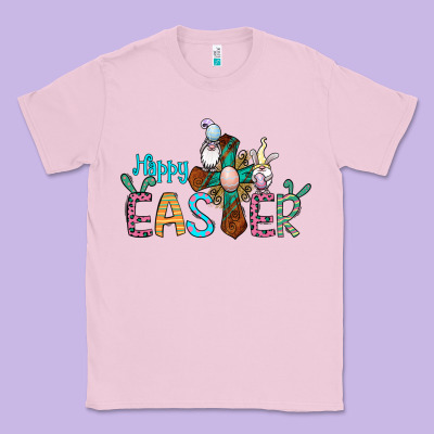 Cross Rabbit Gnomes Happy Easter Classic Tee Designed By Jasminsmagicworld