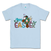 Dusty Blue cross rabbit gnomes happy easter Classic Tee - Jasminsmagicworld