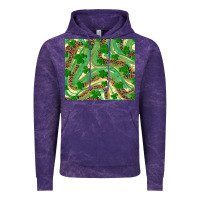 Cloud Purple shamrock leopard Vintage Hoodie - RanaPortraitStore