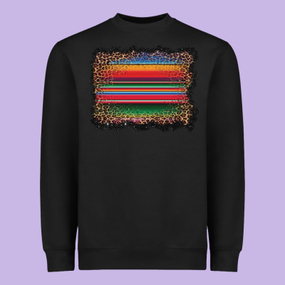 Serape Background Heavyweight Sweatshirt Designed By Barkaloodesign