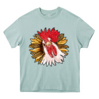 Arona sunflower with rooster Heavy Core Tee - RanaPortraitStore