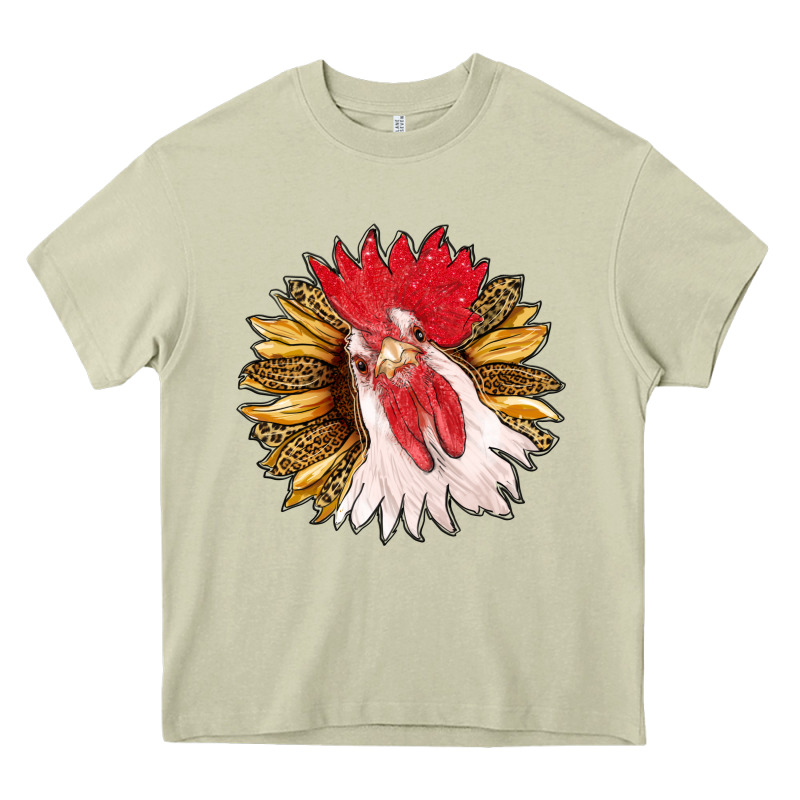 Sunflower With Rooster Heavy Core Tee by RanaPortraitStore | Teevron