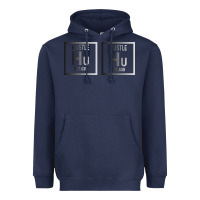 Navy Hustle Harder Neon Heavyweight Hoodie - Bettercallsaul