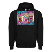 Black Western Mom Coffee Cups Tumbler Zipper Hoodie - BundleAndBundleShop