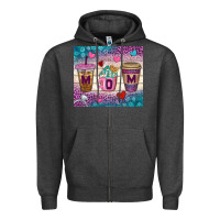 Charcoal Heather Western Mom Coffee Cups Tumbler Zipper Hoodie - BundleAndBundleShop