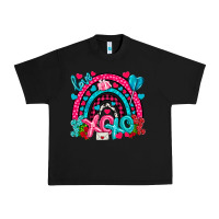 Black xo xo rainbow valentine Urban Heavy Tee - NancyCooperArtShop