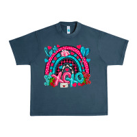 Midnight Navy xo xo rainbow valentine Urban Heavy Tee - NancyCooperArtShop