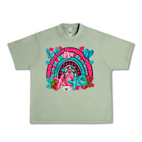 Oil Green xo xo rainbow valentine Urban Heavy Tee - NancyCooperArtShop