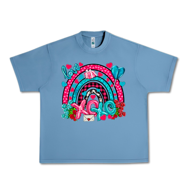 Xo Xo Rainbow Valentine Urban Heavy Tee by NancyCooperArtShop | Teevron