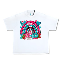 White xo xo rainbow valentine Urban Heavy Tee - NancyCooperArtShop