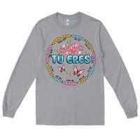 Heather Grey tu eres inspiration Long Sleeve Tee - MaliasSmallBusiness