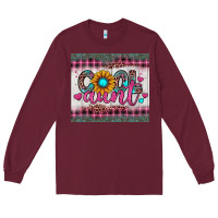 Burgundy cool aunt Long Sleeve Tee - JahusDesignShop