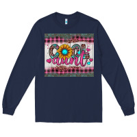 Navy cool aunt Long Sleeve Tee - JahusDesignShop