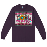 Plum cool aunt Long Sleeve Tee - JahusDesignShop